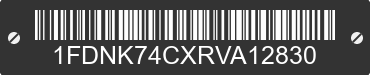 1994 FORD F-700 1FDNK74CXRVA12830 VIN decoded