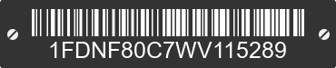1998 FORD F-800 1FDNF80C7WV115289 VIN decoded