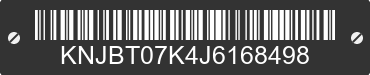 1988 FORD Festiva KNJBT07K4J6168498 VIN decoded