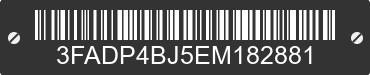 2014 FORD Fiesta 3FADP4BJ5EM182881 VIN decoded