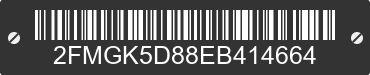 2014 FORD Flex 2FMGK5D88EB414664 VIN decoded