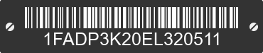 2014 FORD Focus 1FADP3K20EL320511 VIN decoded