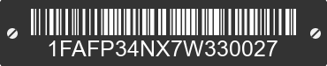 2007 FORD Focus 1FAFP34NX7W330027 VIN decoded