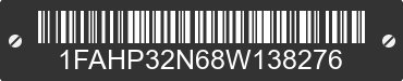 2008 FORD Focus 1FAHP32N68W138276 VIN decoded