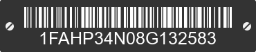 2008 FORD Focus 1FAHP34N08G132583 VIN decoded