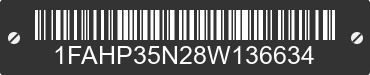 2008 FORD Focus 1FAHP35N28W136634 VIN decoded