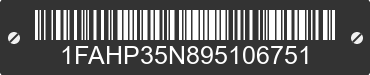 2009 FORD Focus 1FAHP35N895106751 VIN decoded