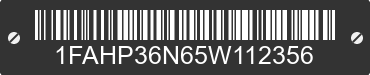 2005 FORD Focus 1FAHP36N65W112356 VIN decoded