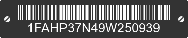 2009 FORD Focus 1FAHP37N49W250939 VIN decoded