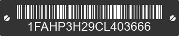2012 FORD Focus 1FAHP3H29CL403666 VIN decoded