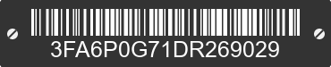 2013 FORD Fusion 3FA6P0G71DR269029 VIN decoded