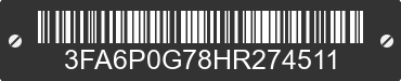 2017 FORD Fusion 3FA6P0G78HR274511 VIN decoded
