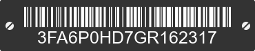 2016 FORD Fusion 3FA6P0HD7GR162317 VIN decoded