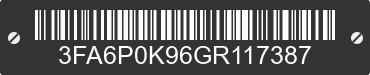 2016 FORD Fusion 3FA6P0K96GR117387 VIN decoded