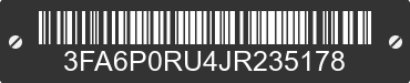 2018 FORD Fusion 3FA6P0RU4JR235178 VIN decoded