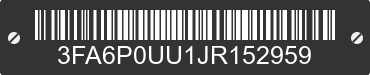 2018 FORD Fusion 3FA6P0UU1JR152959 VIN decoded