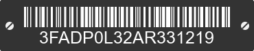 2010 FORD Fusion 3FADP0L32AR331219 VIN decoded