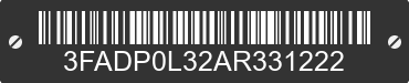 2010 FORD Fusion 3FADP0L32AR331222 VIN decoded