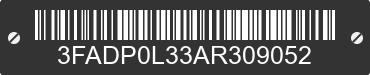 2010 FORD Fusion 3FADP0L33AR309052 VIN decoded