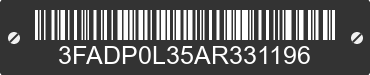 2010 FORD Fusion 3FADP0L35AR331196 VIN decoded