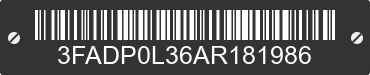 2010 FORD Fusion 3FADP0L36AR181986 VIN decoded