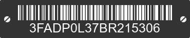 2011 FORD Fusion 3FADP0L37BR215306 VIN decoded