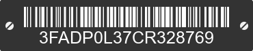 2012 FORD Fusion 3FADP0L37CR328769 VIN decoded