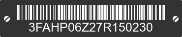 2007 FORD Fusion 3FAHP06Z27R150230 VIN decoded