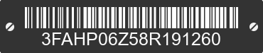 2008 FORD Fusion 3FAHP06Z58R191260 VIN decoded
