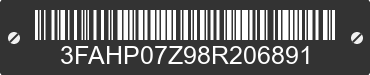 2008 FORD Fusion 3FAHP07Z98R206891 VIN decoded