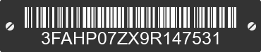 2009 FORD Fusion 3FAHP07ZX9R147531 VIN decoded