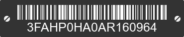 2010 FORD Fusion 3FAHP0HA0AR160964 VIN decoded