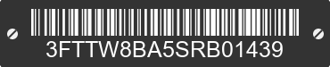 2025 FORD Maverick 3FTTW8BA5SRB01439 VIN decoded