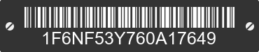 2006 FORD Motorhome Chassis 1F6NF53Y760A17649 VIN decoded