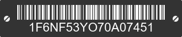 2007 FORD Motorhome Chassis 1F6NF53YO70A07451 VIN decoded