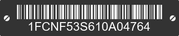 2001 FORD Motorhome Chassis 1FCNF53S610A04764 VIN decoded