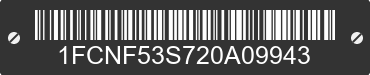 2002 FORD Motorhome Chassis 1FCNF53S720A09943 VIN decoded