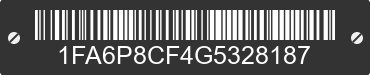 2016 FORD Mustang 1FA6P8CF4G5328187 VIN decoded