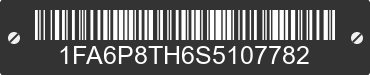 2025 FORD Mustang 1FA6P8TH6S5107782 VIN decoded