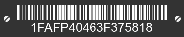 2003 FORD Mustang 1FAFP40463F375818 VIN decoded