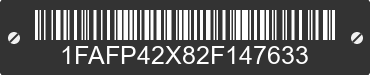 2002 FORD Mustang 1FAFP42X82F147633 VIN decoded
