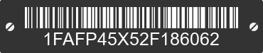 2002 FORD Mustang 1FAFP45X52F186062 VIN decoded