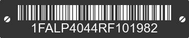 1994 FORD Mustang 1FALP4044RF101982 VIN decoded