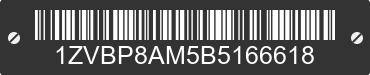2011 FORD Mustang 1ZVBP8AM5B5166618 VIN decoded