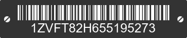 2005 FORD Mustang 1ZVFT82H655195273 VIN decoded