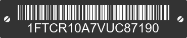 1997 FORD Ranger 1FTCR10A7VUC87190 VIN decoded