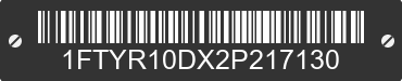 2002 FORD Ranger 1FTYR10DX2P217130 VIN decoded