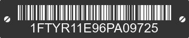 2006 FORD Ranger 1FTYR11E96PA09725 VIN decoded