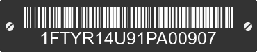 2001 FORD Ranger 1FTYR14U91PA00907 VIN decoded
