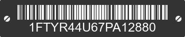 2007 FORD Ranger 1FTYR44U67PA12880 VIN decoded